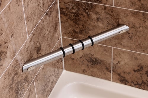 Brushed Nickel Foot Rest