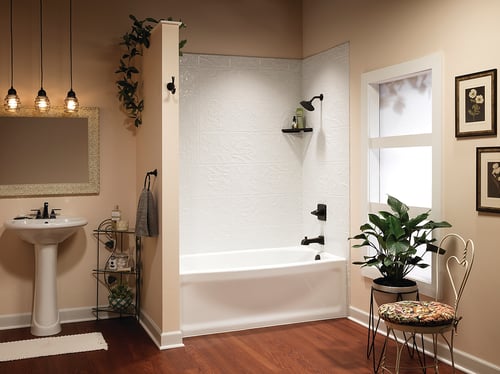 12x12 White Contour Tub ORB Sml